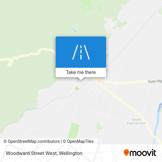 Woodward Street West map