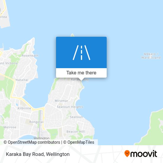Karaka Bay Road map