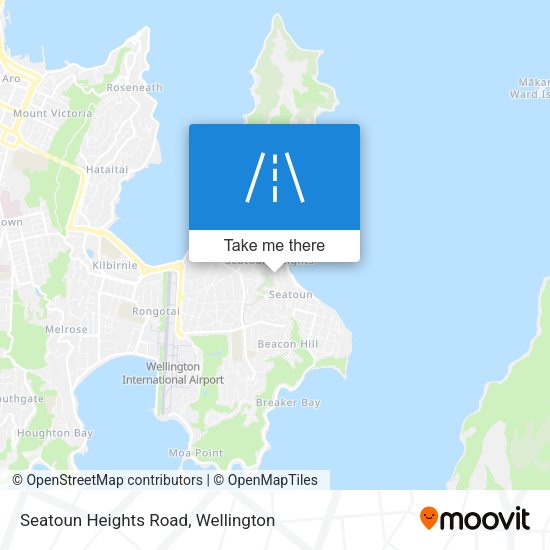 Seatoun Heights Road map