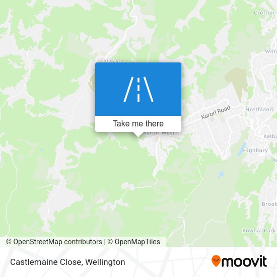 Castlemaine Close map