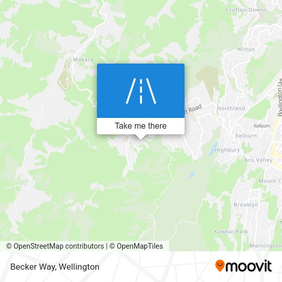 Becker Way map