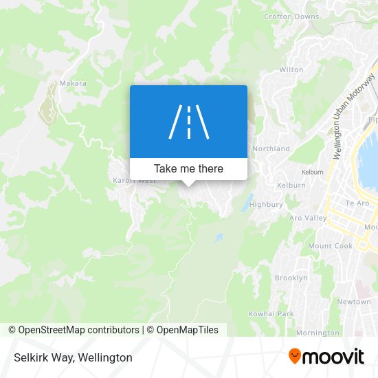 Selkirk Way map