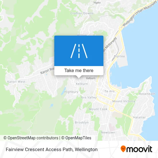Fairview Crescent Access Path map