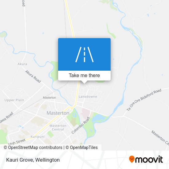 Kauri Grove map