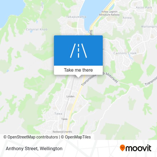 Anthony Street map