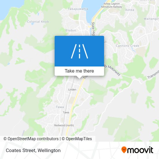 Coates Street map