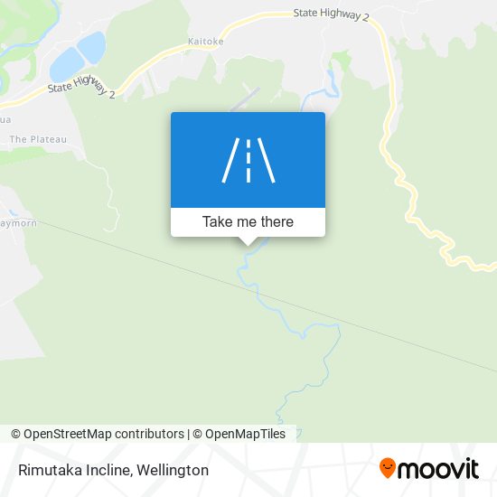 Rimutaka Incline map