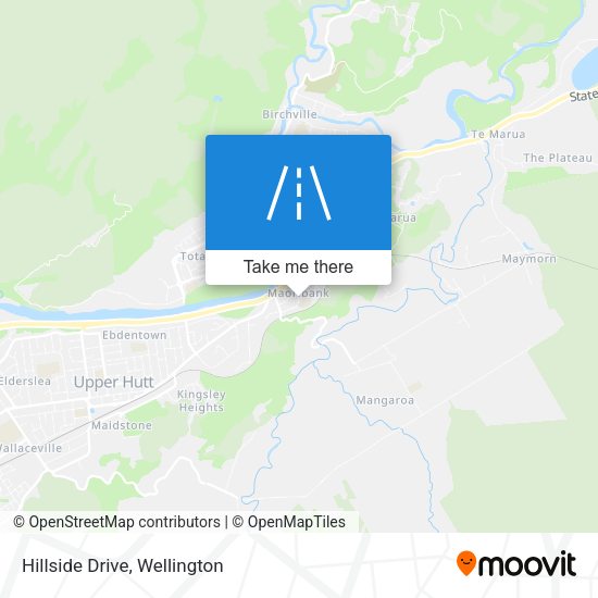 Hillside Drive map