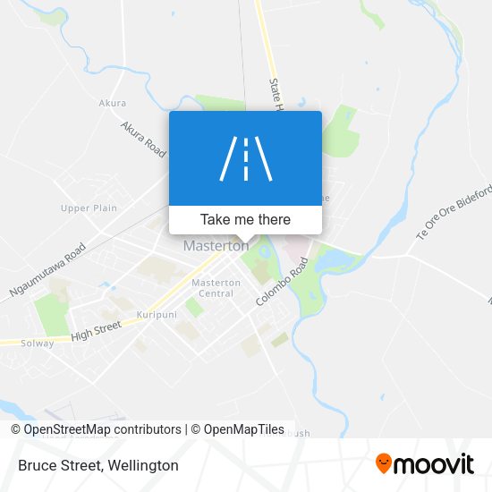 Bruce Street map
