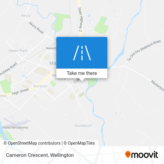 Cameron Crescent map