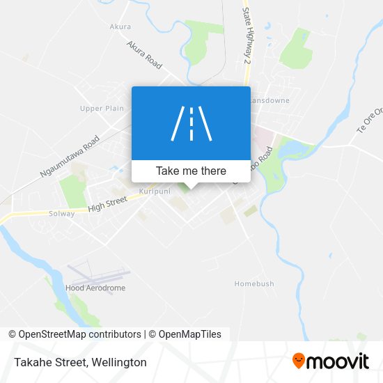 Takahe Street map