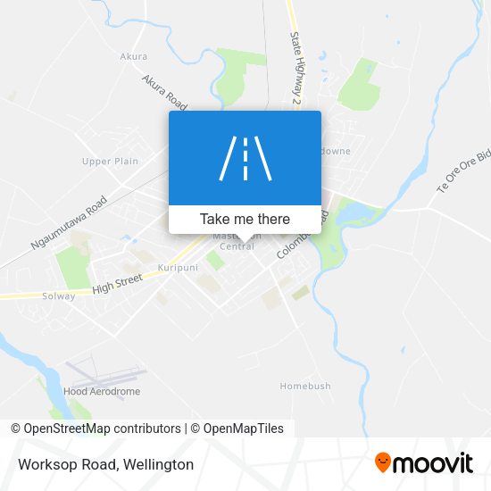 Worksop Road map