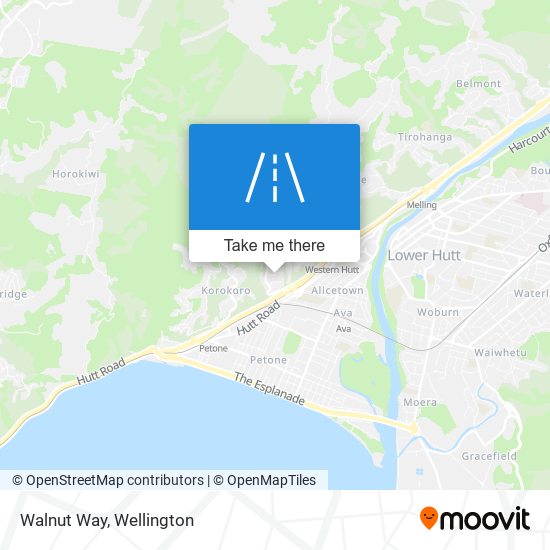 Walnut Way map