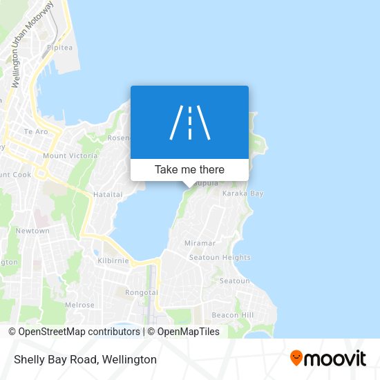 Shelly Bay Road map