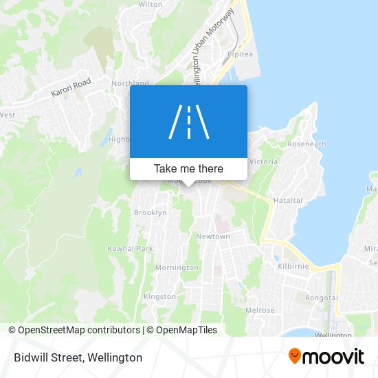 Bidwill Street map