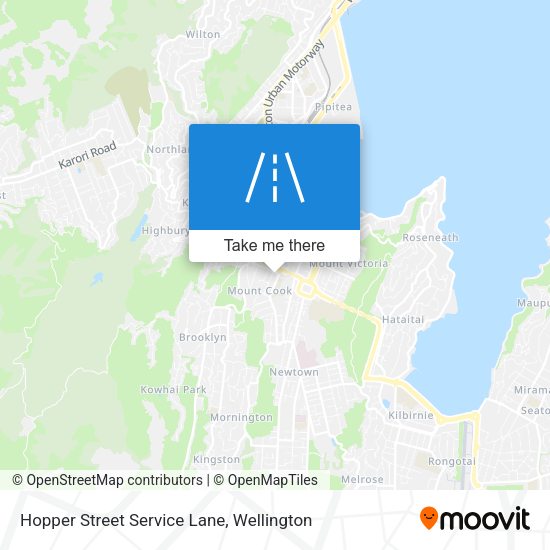 Hopper Street Service Lane map