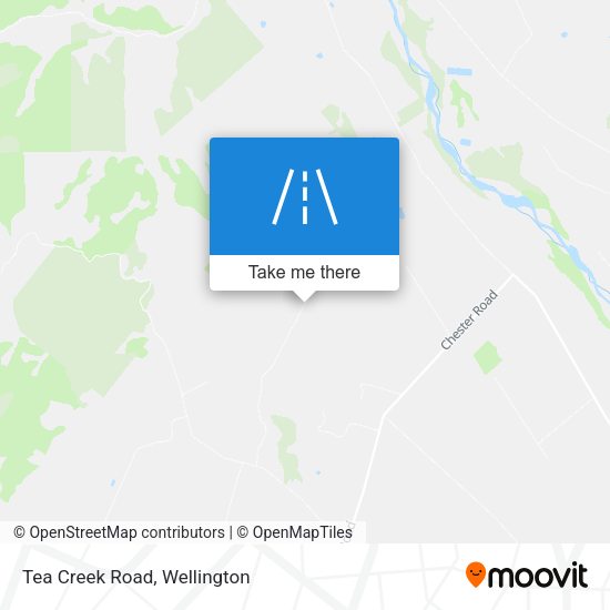 Tea Creek Road map