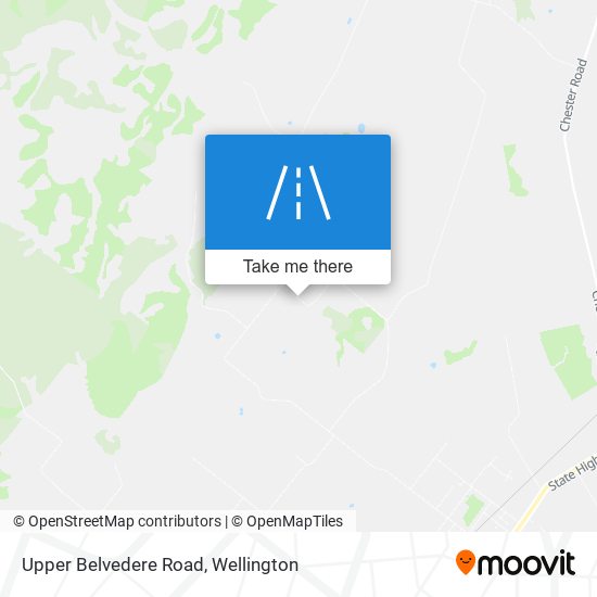 Upper Belvedere Road map