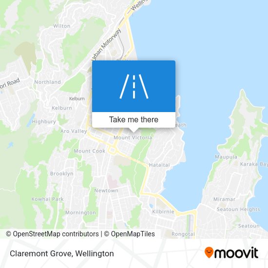Claremont Grove map