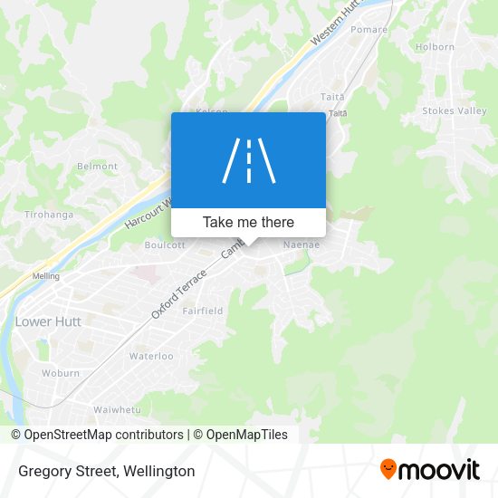 Gregory Street map