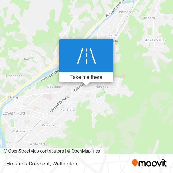 Hollands Crescent map