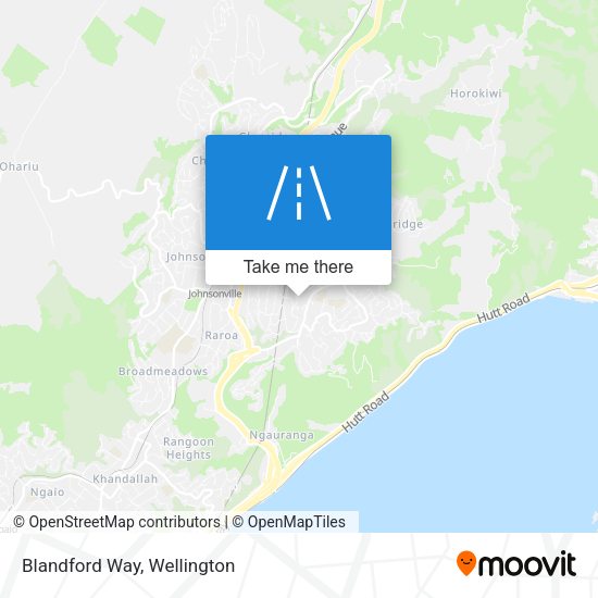 Blandford Way map