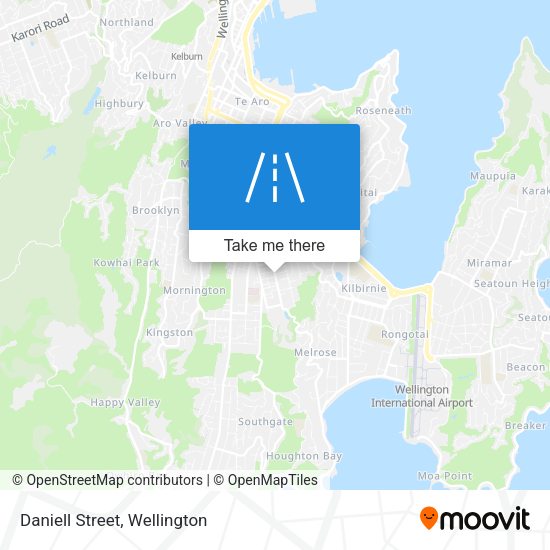 Daniell Street map