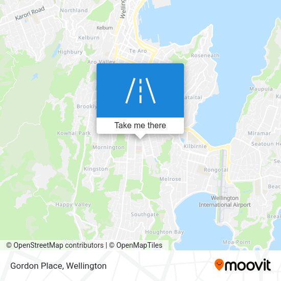 Gordon Place map