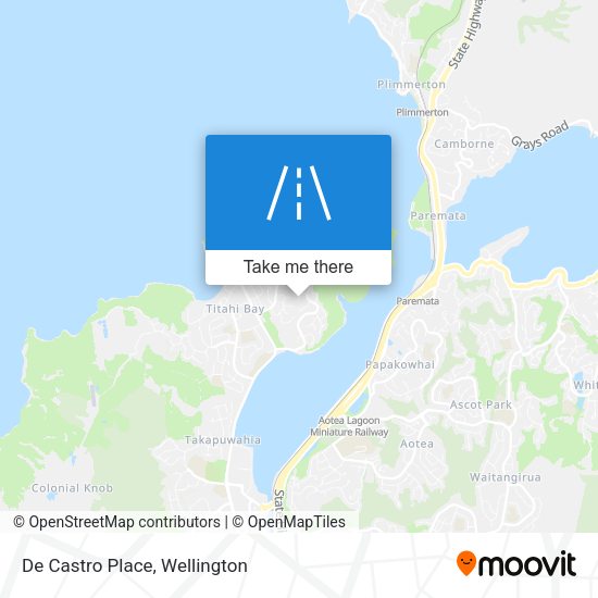 De Castro Place map