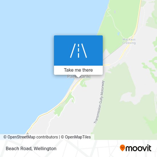 Beach Road map