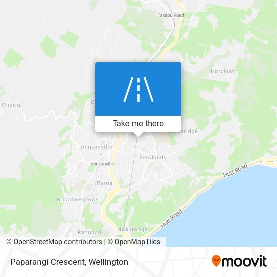 Paparangi Crescent map