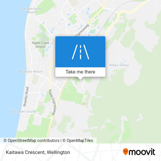 Kaitawa Crescent map