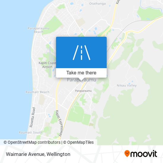 Waimarie Avenue map