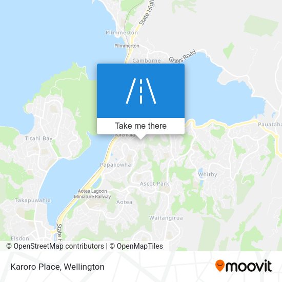 Karoro Place map