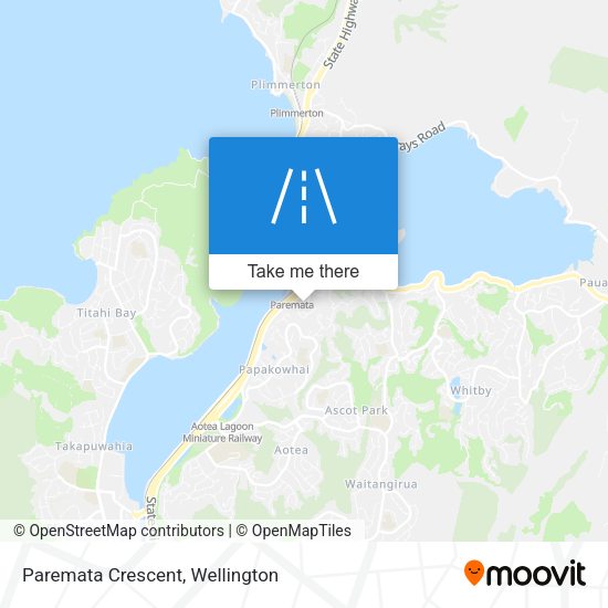 Paremata Crescent map