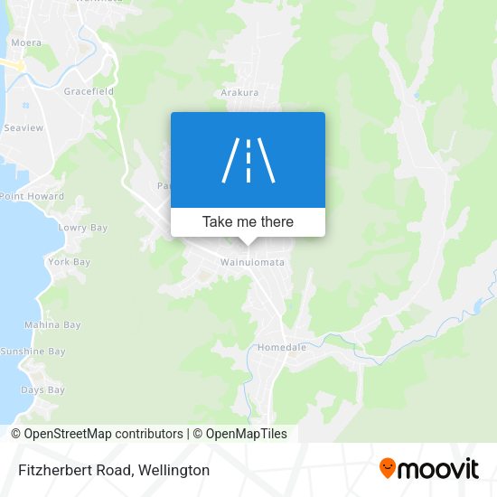 Fitzherbert Road map