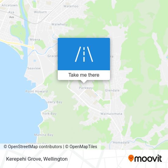 Kerepehi Grove map