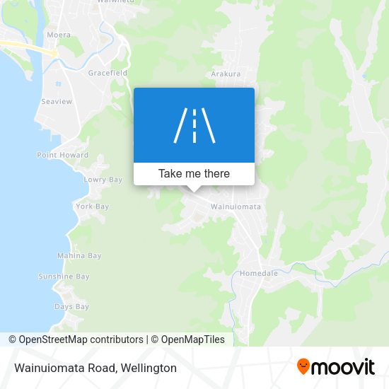 Wainuiomata Road map