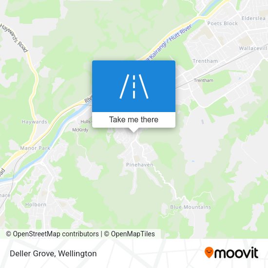 Deller Grove map