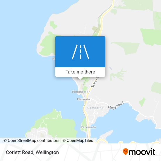 Corlett Road map