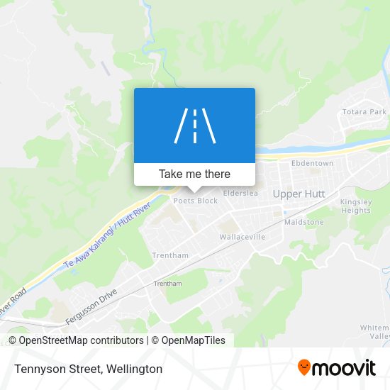 Tennyson Street map
