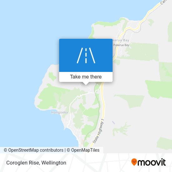 Coroglen Rise map