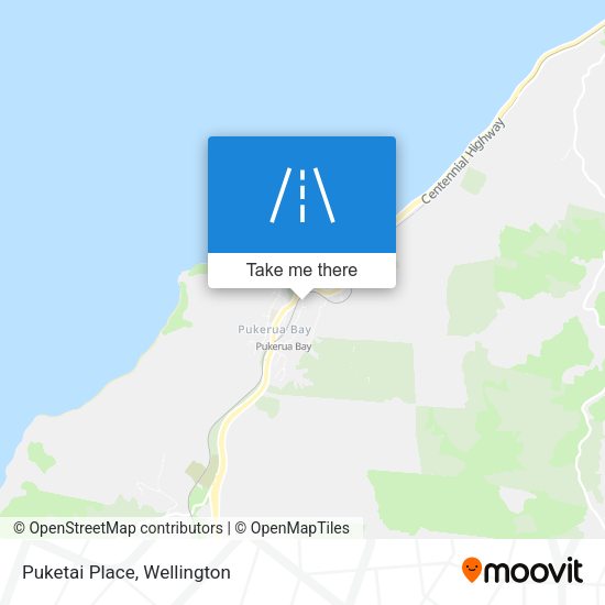 Puketai Place map