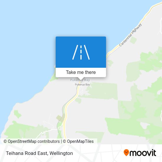 Teihana Road East map