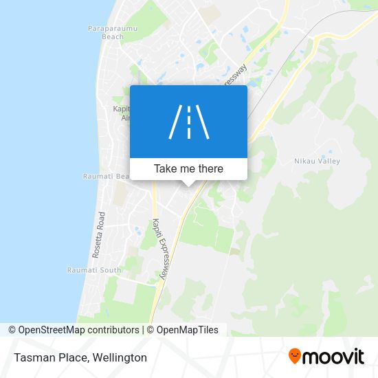 Tasman Place map