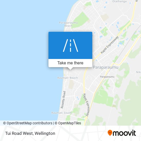 Tui Road West map