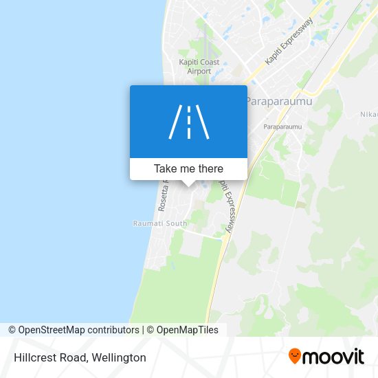 Hillcrest Road map