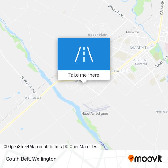 South Belt map