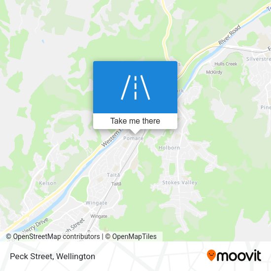 Peck Street map