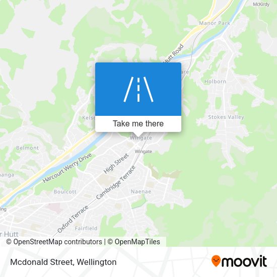 Mcdonald Street map